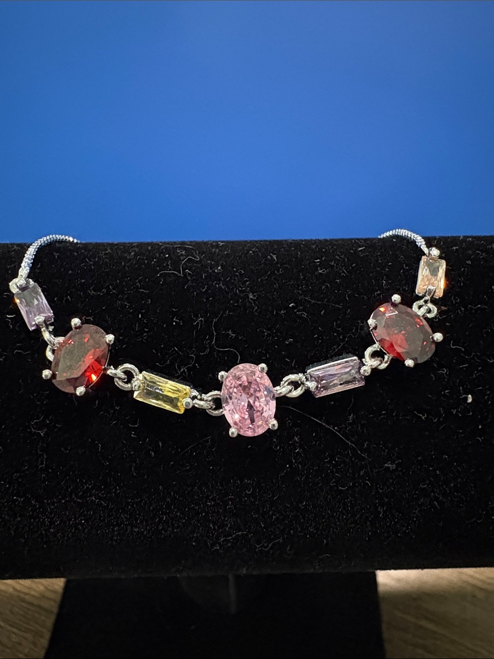 Multicolor Bracelet in White Gold